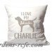 4 Wooden Shoes Personalized I Love My Labrador Throw Pillow FWDS1661